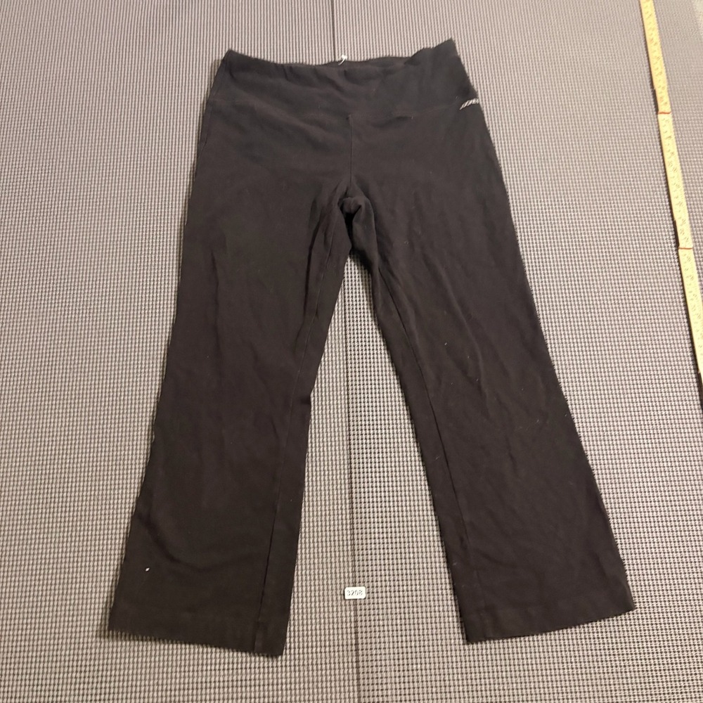 Jockey Womens Black Yoga Pants Size S Cotton Spandex Straight Leg